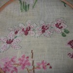 modèle broderie orchidee