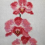 modèle broderie orchidee