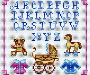 modèle broderie point de croix alphabet