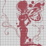 modèle broderie point de croix facile