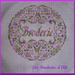 modèle broderie pour couvrir une boite en cartonnage