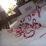 modèle broderie pour couvrir une boite en cartonnage