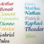 modèle broderie prénom