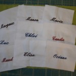 modèle broderie prénom