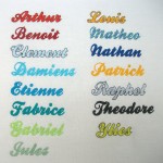 modèle broderie prénom