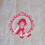 modèle broderie rouge