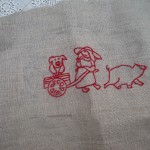 modèle broderie rouge