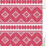 modèle broderie rouge