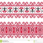 modèle broderie rouge