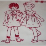 modèle broderie rouge