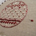 modèle broderie rouge