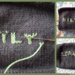 modèle broderie sur tricot