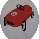 modèle broderie voiture