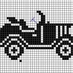 modèle broderie voiture