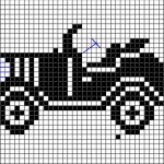 modèle broderie voiture