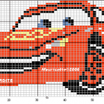 modèle broderie voiture