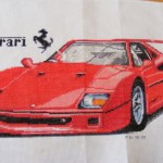 modèle broderie voiture