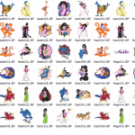 modèle broderie walt disney