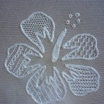 motif broderie hibiscus