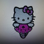 motif broderie machine hello kitty