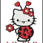 motif broderie machine hello kitty