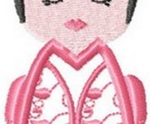 motif broderie machine kokeshi