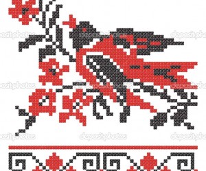 motif broderie slave