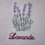 motif lavande broderie machine