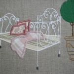 motif lavande broderie machine