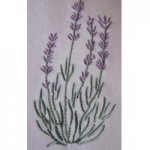 motif lavande broderie machine