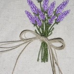 patron broderie lavande