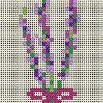 patron broderie lavande