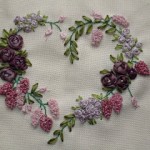 patron broderie ruban
