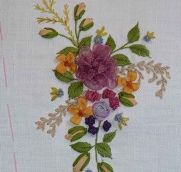 patron broderie ruban