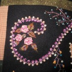 patron de broderie avec ruban