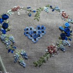 patron de broderie avec ruban