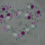 patron de broderie avec ruban