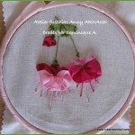 patron de broderie avec ruban