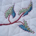 patron de broderie avec ruban