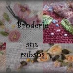 patron de broderie avec ruban