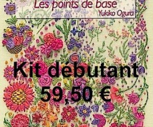 patron de broderie avec ruban