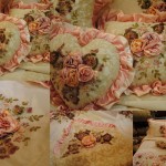 patron de broderie avec ruban