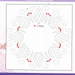 patron de broderie sur carte