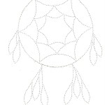 patron de broderie sur carte