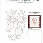 patron de broderie sur carte