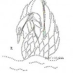 patron de broderie sur carte