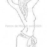 patron de broderie sur carte