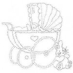 patron de broderie sur carte