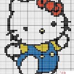 grille a broder gratuite hello kitty