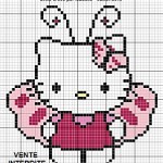 grille a broder gratuite hello kitty